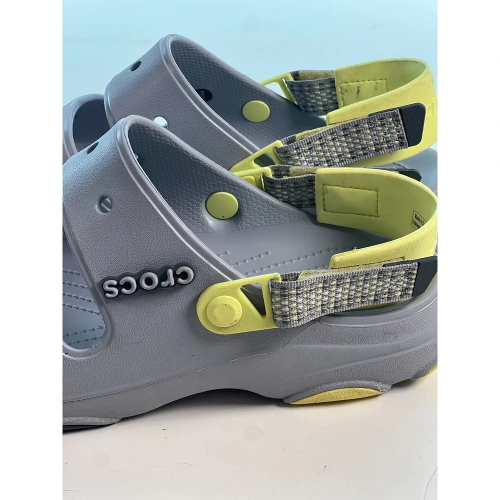 Crocs Men's Sandal Size 13 Grey All-Terrain Clogs Lightweight‎ Comfort Shoes